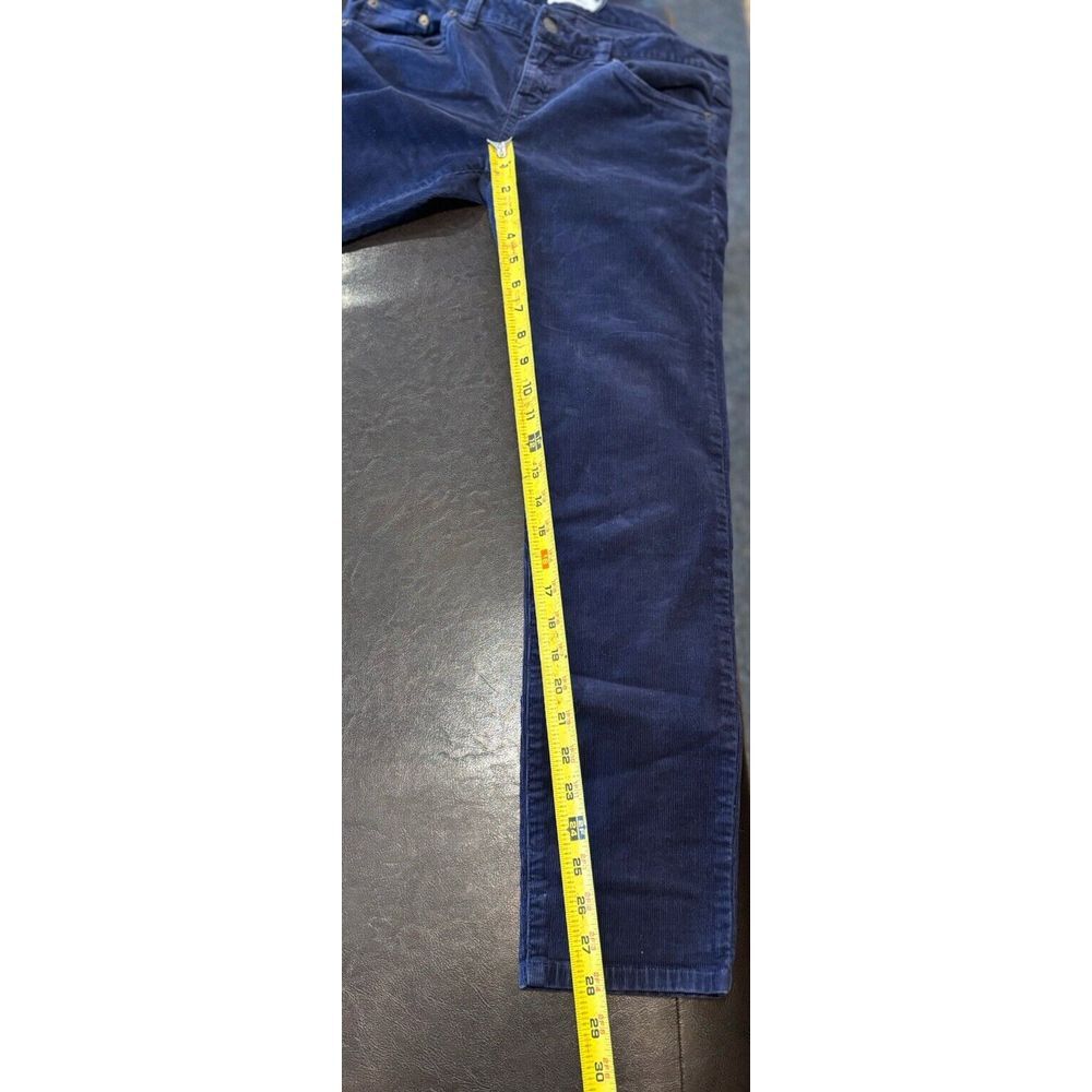 Vineyard Vines‎ Corduroy Pants Women's Sz 4 Navy Mid Rise Stretch Pockets - Picture 7 of 7